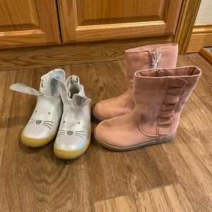 NWT Cat and Jack Girls Boots Size 11